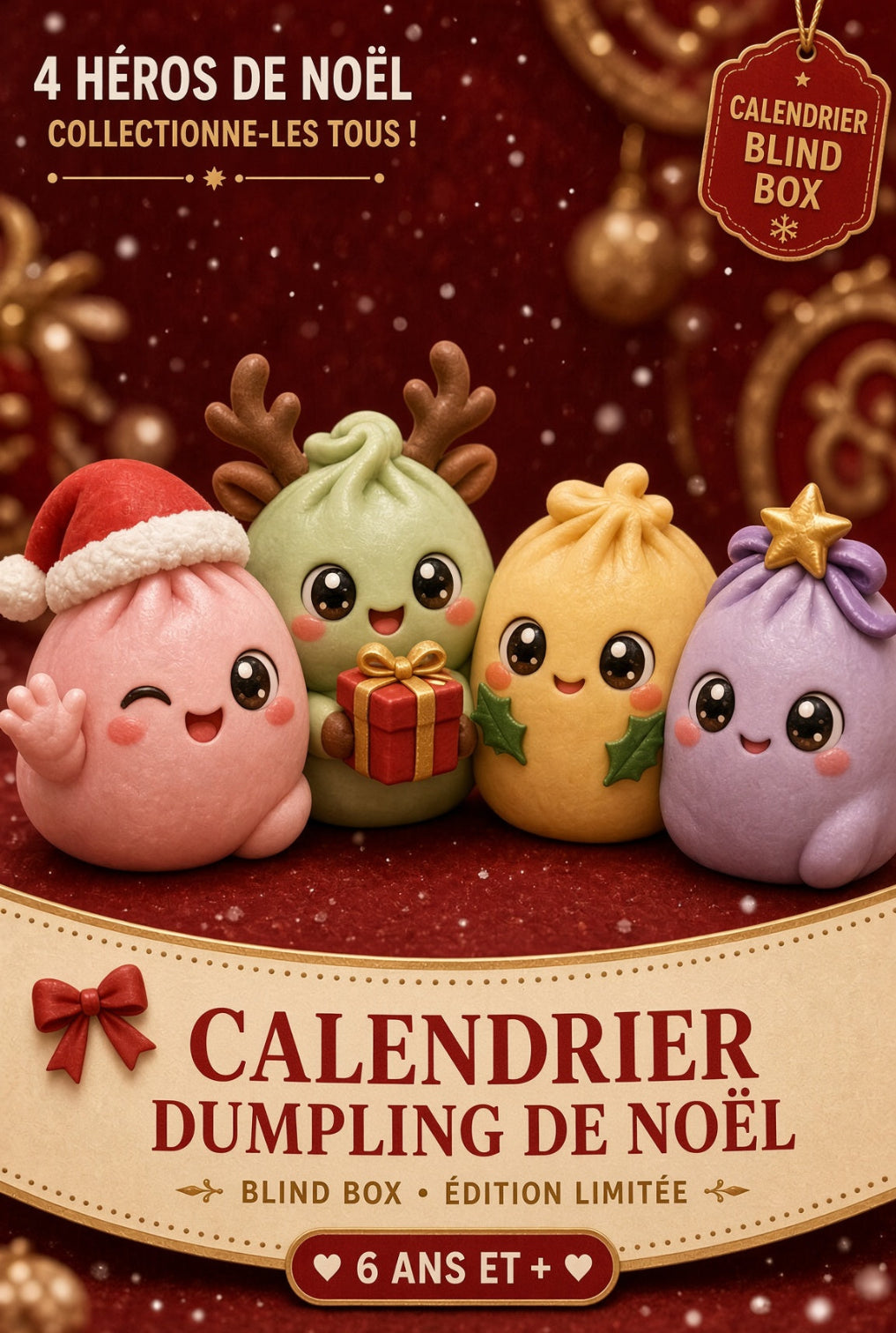 Calendrier de l'Avent Dumpling Kawaii — 24 Surprises | Édition Limitée 2026