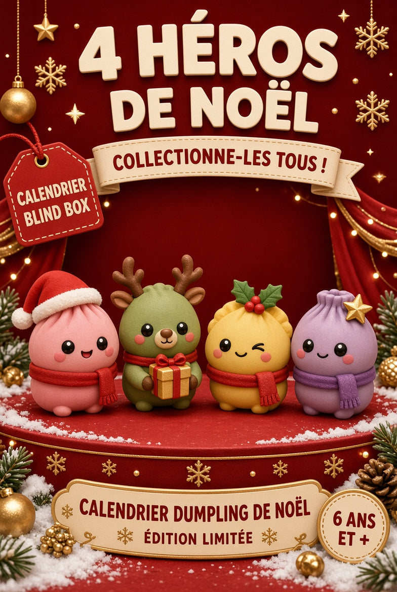 Calendrier de l'Avent Dumpling Kawaii — 24 Surprises | Édition Limitée 2026